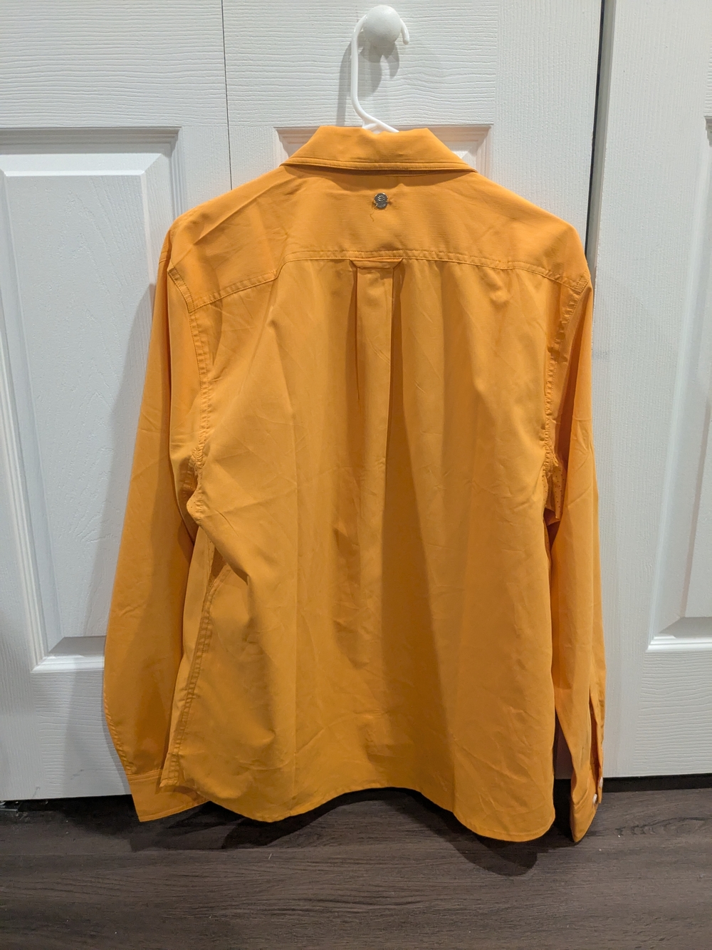 Coolibar Men's Lightweight Long-Sleeve Shirt Jacket in Orange - Picture 5 of 7